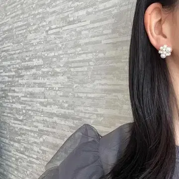 귀걸이 귀찌 핸드메이드 봄 입학식 결혼식 경사 작고 펄