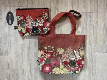 고블랑 직조 리틀 미이 무민 토트백 파우치 세트