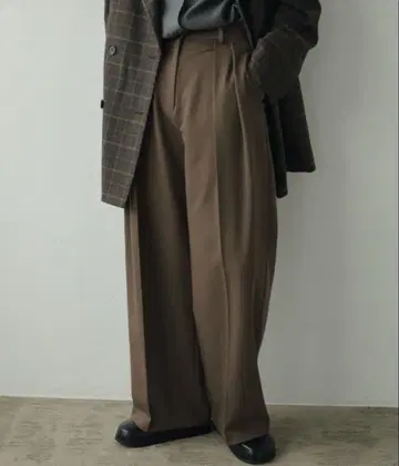 anuke Strech Twill Pants 브라운 36 완판템