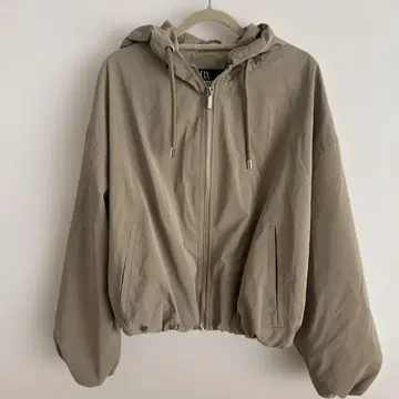 ZARA 러버 피니쉬 후디드 자켓 마운틴 후드티