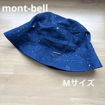 몽벨 WIC.라이트 프린트 숏 브림 햇 M 사이즈 별 패턴
