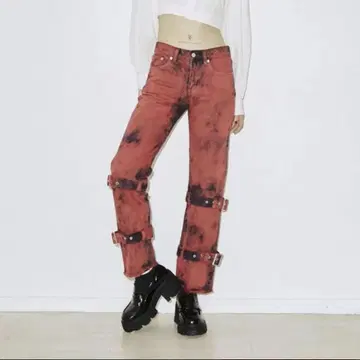jouetie 타이다이 스트레이트 데님 팬츠 S