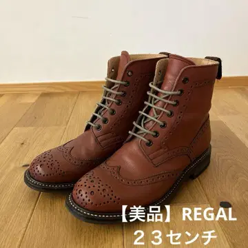 [새상품급] 리갈 레이스업 부츠 윙팁 23 W664