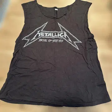 Metallica 탱크탑 블랙 madeworn
