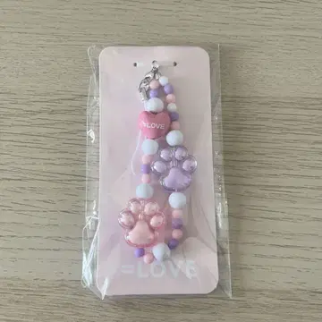 이코럽 의상 모티브 비즈 스트랩 고양이 의상