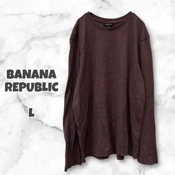 BANANA REPUBLIC 긴팔 티셔츠 롱T ( L ) 퍼플 캐주얼