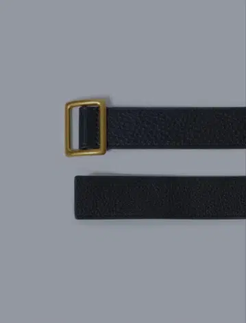 LOHEN COW LEATER SLASH BELT(GOLD)
