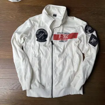 AVIREX 스탠드 지퍼 맨투맨 VFA-101/STAND ZIP