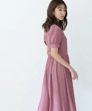 피그 핑크 원피스 벨트 포함