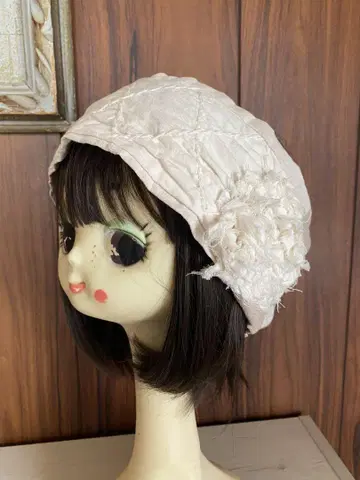 헤어 터번 앤티크 레이스 린넨 aratama님 핸드메이드