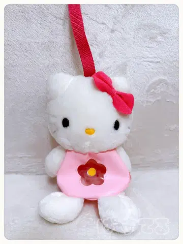 헤이세이 레트로 헬로키티 봉제 인형 파우치 1998년 레어