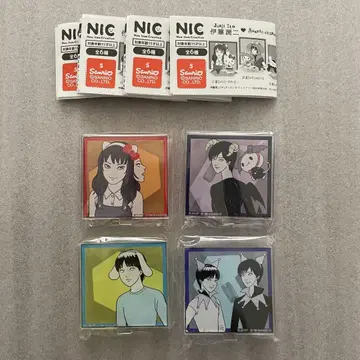 이토 준지 산리오 캐릭터즈 이펙트!! 아크릴 스탠드 4종 세트