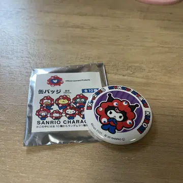 오사카 만박 산리오 미야쿠미야쿠 쿠로미 캔뱃지