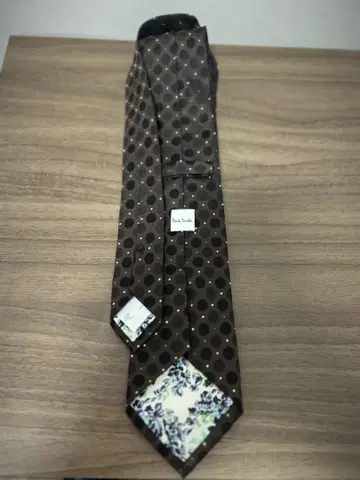 폴 스미스 브라운 도트 무늬 넥타이