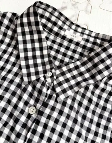 IENA 깅엄 체크 셔츠