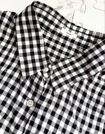 IENA 깅엄 체크 셔츠