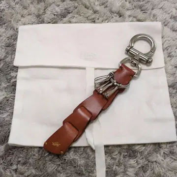 Life 가죽 후크식 키링