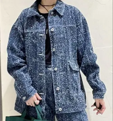 새상품 니코앤드 톡톡 데님 자켓