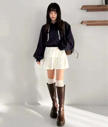 Heather 헤더 프릴 티어드 미니 스커트 S