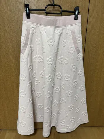 MARY QUANT 자카드 플레어 스커트