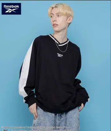 Reebok WEB 한정판 별주 V넥 맨투맨 트레이닝복