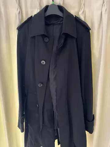 COMME CA COLLECTION 블랙 트렌치코트 S 사이즈
