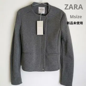 ZARA 자라 노카라 자켓 맨투맨 그레이 M