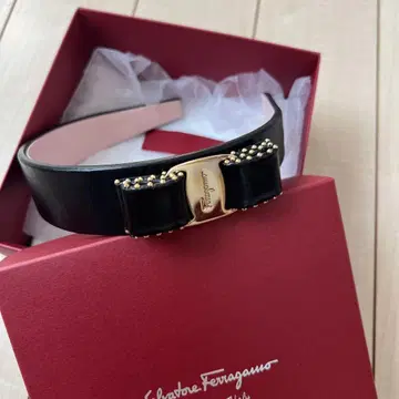 Ferragamo 페라가모 바라 리본 스터드 머리띠