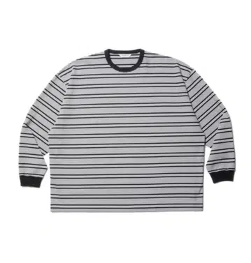 SUPIMA BORDER OVERSIZED L/S TEE
