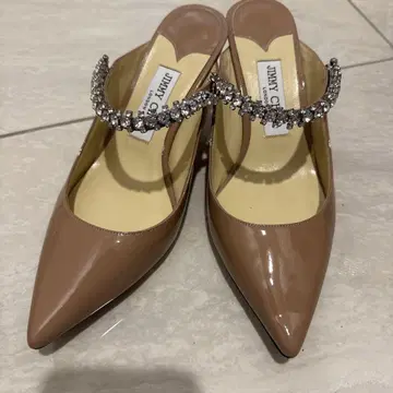 jimmy choo 지미추 BING65 핑크 베이지 뮬 38