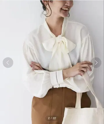 SLOBE IENA 보타이 블라우스