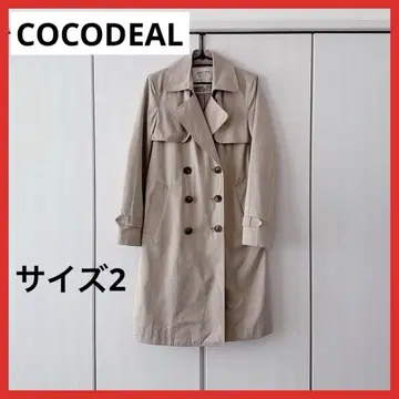 COCODEAL 트렌치코트 사이즈 2 미들 기장 베이지