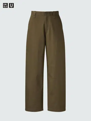 완판템 UNIQLO U 와이드 핏 치노 다크 브라운 미사용 85cm