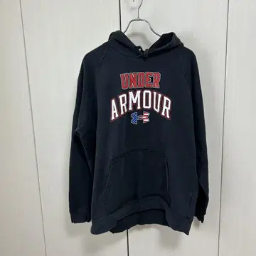 UNDER ARMOUR 후드 부착 후드티 3XL 블랙