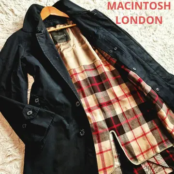 MACINTOSH 스텐카라 코트 블랙 울 라이너
