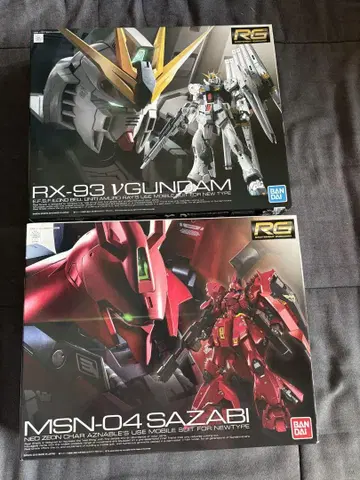 RG RX-93 V건담 & MSN-04 사자비