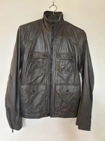 [ AlX ARMANI EXCHANGE ] 다크 브라운 가죽 자켓