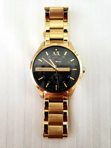 Armani Exchange 골드 손목시계