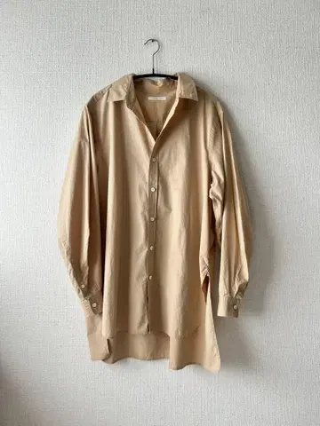 플라주 PLAGE 베이지 셔츠 빅 셔츠