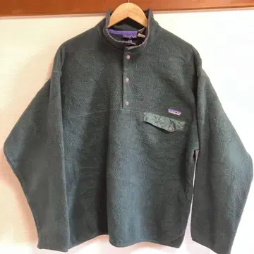 patagonia 플리스 자켓 그린 스냅T XL 귀한 컬러