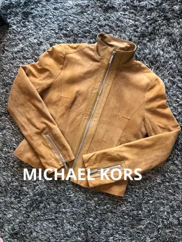 마이클코어스 가죽 자켓 카멜 S 라무 Y2K 00s Archive