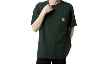 BEN DAVIS 다크 그린 T셔츠 L 택 포함 미사용품