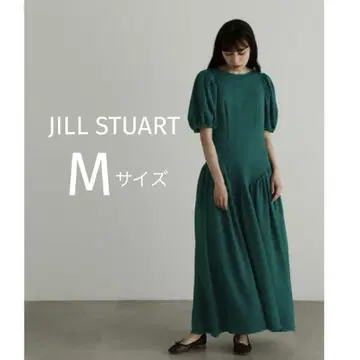 JILL STUART 롱 원피스 체형 커버 맥시 길이 원피스 그린