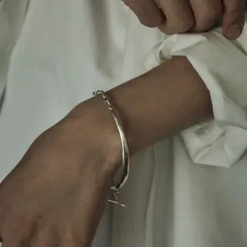 TEN. 커프 체인 팔찌 SV-M-