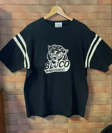 BLUCO 풋볼 T셔츠 블랙 XL 부루코