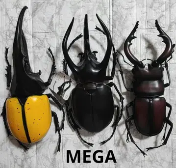 MEGA BIG 곤충 소프트 피규어 3개 세트