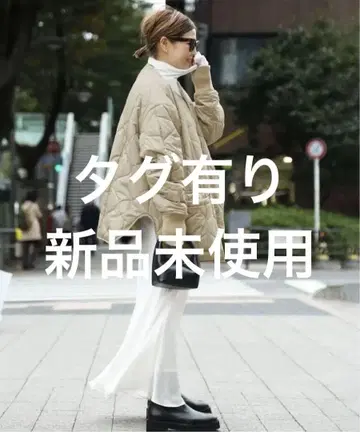 택 포함 미사용 새상품 CALUX QUILTED JACKET