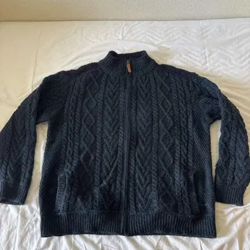 aran crafts 100% 울 가디건 L 사이즈