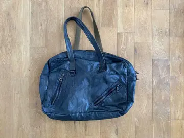 ZER 숄더 보스턴 토트 백 램 가죽 riri zip