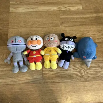 호빵맨 봉제 인형 5체 세트